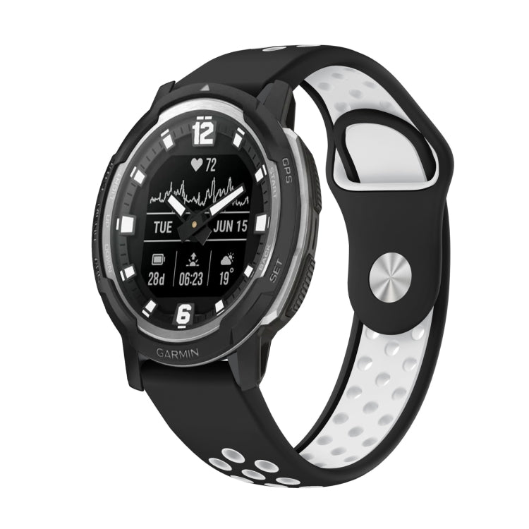 22mm Sports Breathable Silicone Watch Band, For Garmin Instinct Crossover Solar, For Garmin Fenix 7