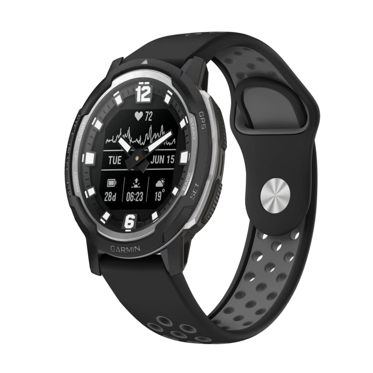 22mm Sports Breathable Silicone Watch Band, For Garmin Instinct Crossover Solar, For Garmin Fenix 7
