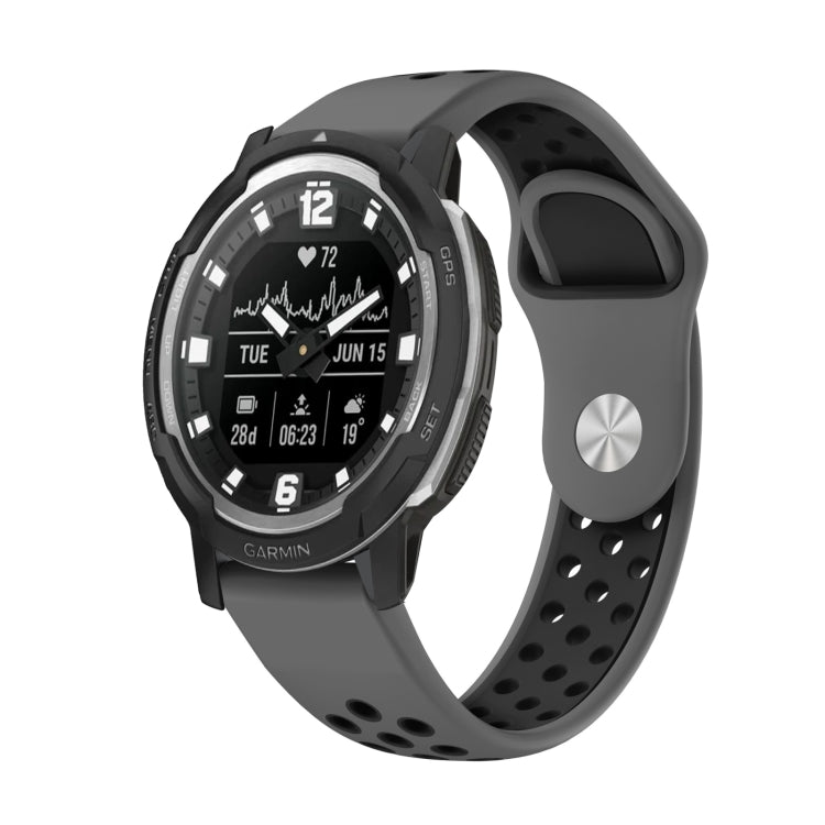 22mm Sports Breathable Silicone Watch Band, For Garmin Instinct Crossover Solar, For Garmin Fenix 7