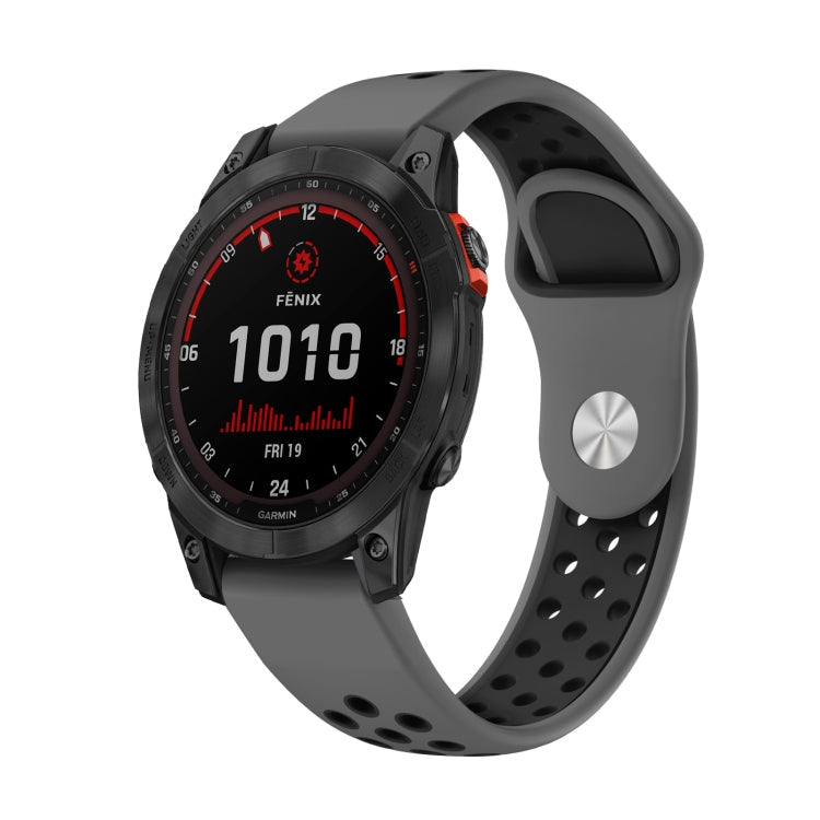 22mm Sports Breathable Silicone Watch Band, For Garmin Fenix 7 Solar, For Garmin Fenix 7 Sapphire Solar