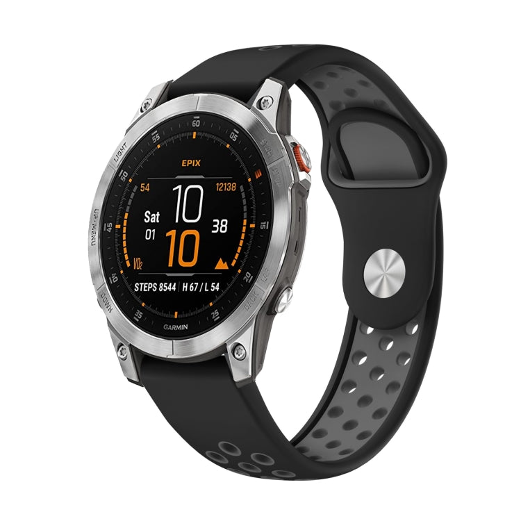 22mm Sports Breathable Silicone Watch Band, For Garmin EPIX Gen 2, For Garmin Approach S62