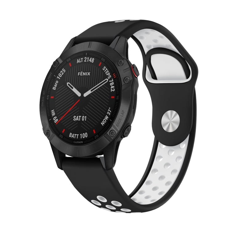22mm Sports Breathable Silicone Watch Band, For Garmin Fenix 6 Sapphire GPS, For Garmin Fenix 5