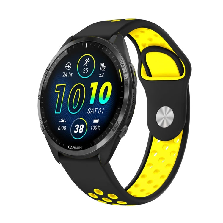 22mm Sports Breathable Silicone Watch Band, For Garmin Forerunner 965, For Garmin Instinct 2
