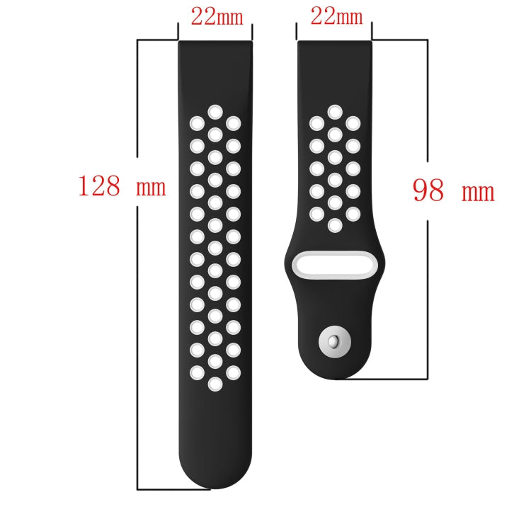 22mm Sports Breathable Silicone Watch Band, For Garmin Forerunner 945, For Garmin Forerunner 935