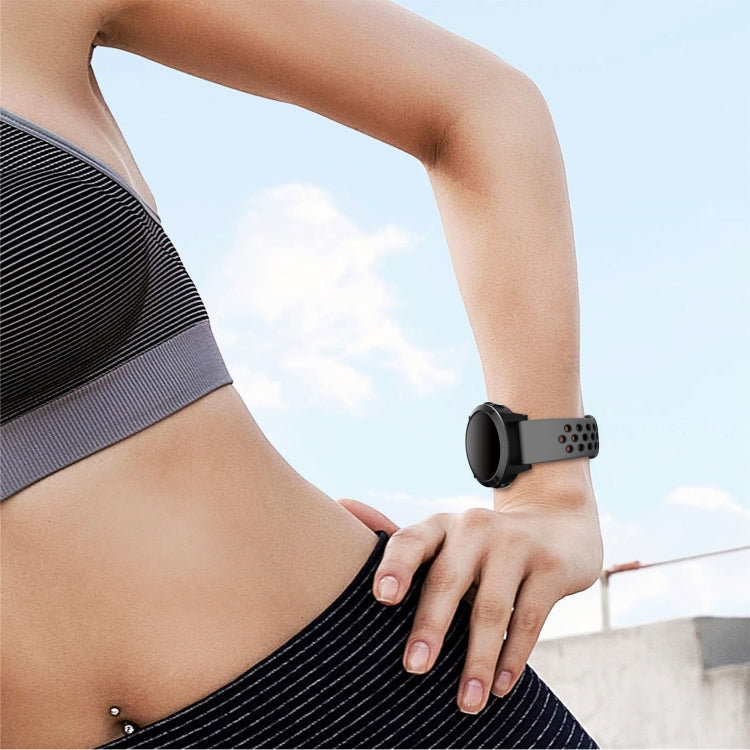 22mm Sports Breathable Silicone Watch Band, For Garmin Quatix 5 Sapphire, For Garmin Forerunner 955