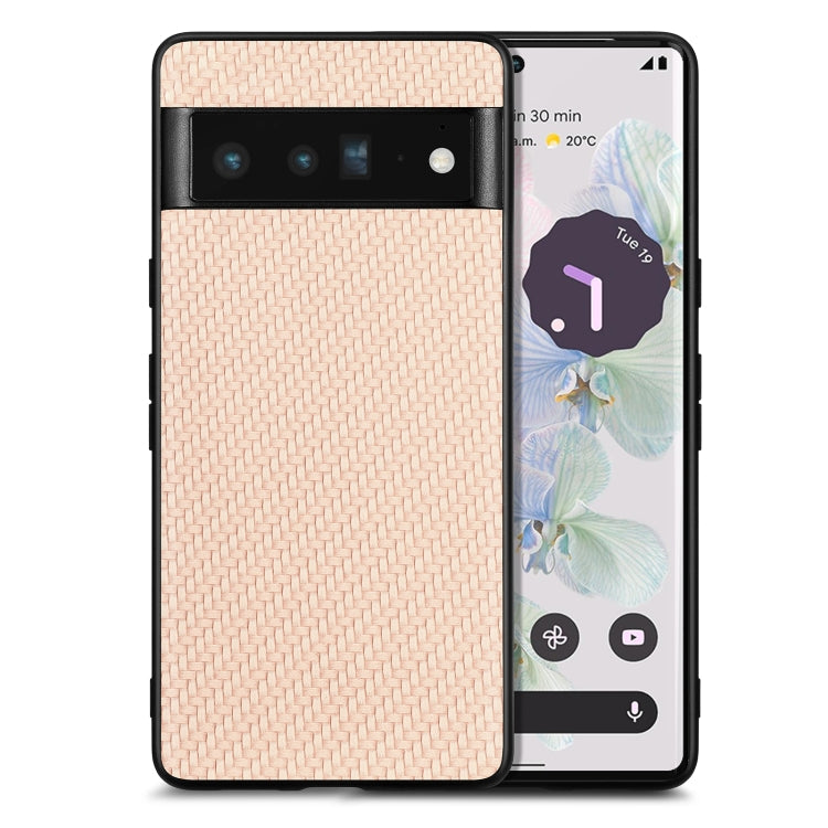 Carbon Fiber Texture Leather Back Cover Phone Case, For Google Pixel 9 / 9 Pro, For Google Pixel 7a, For Google Pixel 6a, For Google Pixel 6 Pro