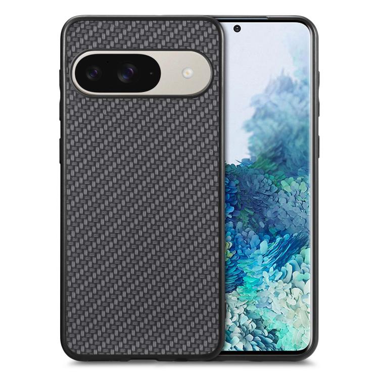 Carbon Fiber Texture Leather Back Cover Phone Case, For Google Pixel 9 / 9 Pro, For Google Pixel 7a, For Google Pixel 6a, For Google Pixel 6 Pro