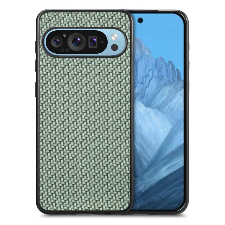 Carbon Fiber Texture Leather Back Cover Phone Case, For Google Pixel 10 Pro XL, For Google Pixel 10 / 10 Pro, For Google Pixel 9a, For Google Pixel 9 Pro XL