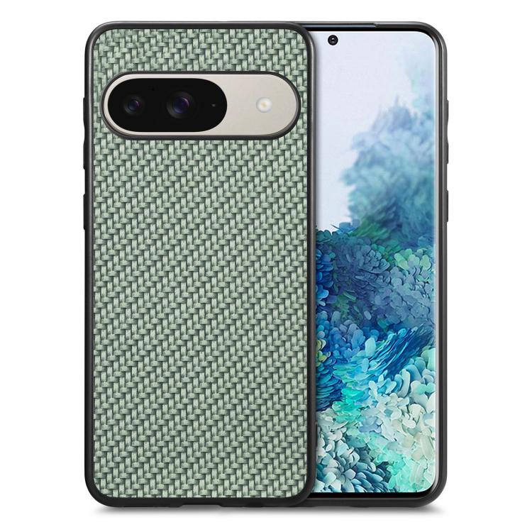 Carbon Fiber Texture Leather Back Cover Phone Case, For Google Pixel 10 Pro XL, For Google Pixel 10 / 10 Pro, For Google Pixel 9a, For Google Pixel 9 Pro XL