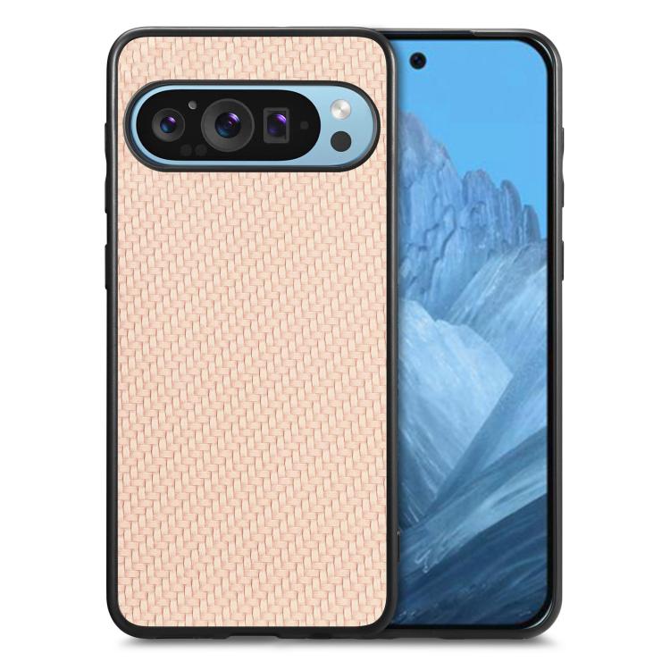 Carbon Fiber Texture Leather Back Cover Phone Case, For Google Pixel 10 Pro XL, For Google Pixel 10 / 10 Pro, For Google Pixel 9a, For Google Pixel 9 Pro XL