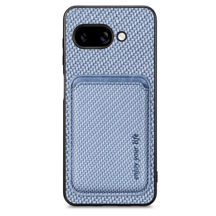 Carbon Fiber Leather Card Magsafe Phone Case, For Google Pixel 9a, For Google Pixel 7 Pro, For Google Pixel 7, For Google Pixel 6