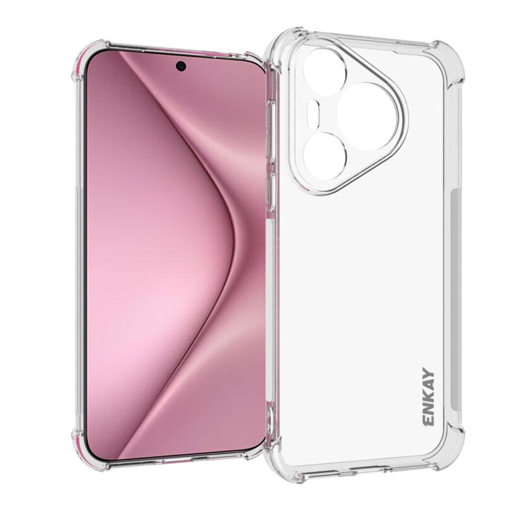 ENKAY Hat-Prince Transparent TPU Shockproof Phone Case, For Huawei Pura 90 Pro Max 5G, For Huawei Pura 90 Pro 5G, For Huawei Pura 90 5G, For Huawei Pura 80 Ultra, For Huawei Pura 80, For Huawei Enjoy 70X, For Huawei Mate 70 Pro, For Huawei Mate 70     ...