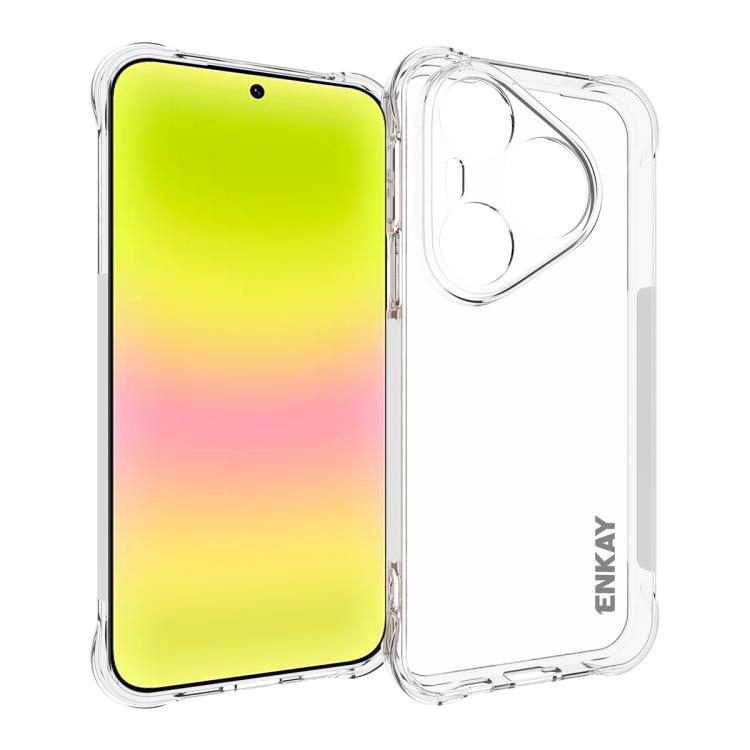 ENKAY Hat-Prince Transparent TPU Shockproof Phone Case, For Huawei Pura 90 Pro Max 5G, For Huawei Pura 90 Pro 5G, For Huawei Pura 90 5G, For Huawei Pura 80 Ultra, For Huawei Pura 80, For Huawei Enjoy 70X, For Huawei Mate 70 Pro, For Huawei Mate 70     ...