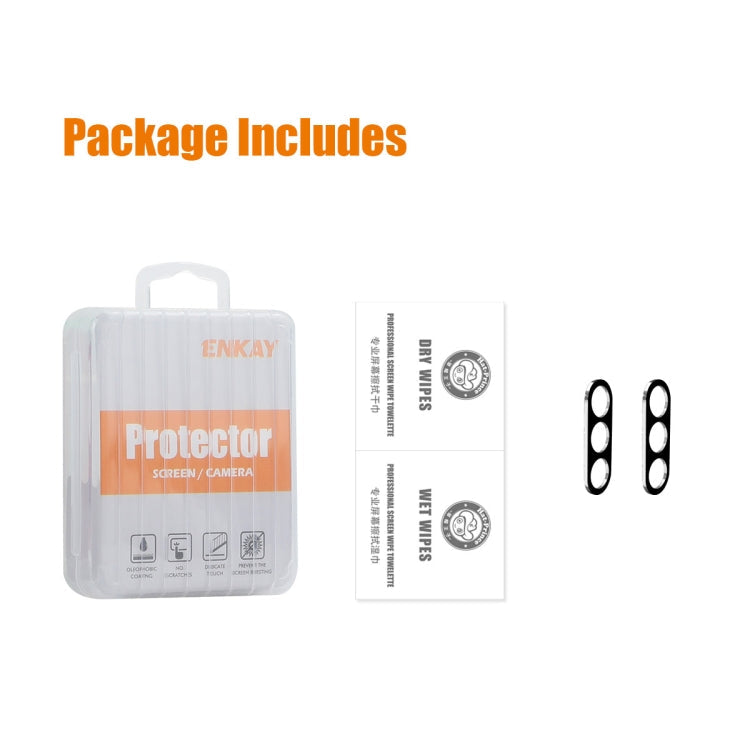 2pcs ENKAY Hat-Prince 9H Rear Camera Lens Tempered Glass Film, For Samsung Galaxy A05s, For Samsung Galaxy F34, For Samsung Galaxy M34 5G, For Samsung Galaxy A25 5G, For Samsung Galaxy S23 FE 5G, For Smasung Galaxy Z Fold5, For Samsung Galaxy A37 / A57
