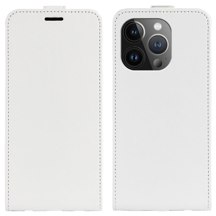 R64 Texture Single Vertical Flip Leather Phone Case, For iPhone 16 Pro, For iPhone 16 Plus, For iPhone 16, For iPhone 15 Pro Max, For iPhone 15 Pro, For iPhone 15 Plus