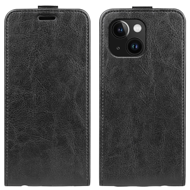 R64 Texture Single Vertical Flip Leather Phone Case, For iPhone 16 Pro, For iPhone 16 Plus, For iPhone 16, For iPhone 15 Pro Max, For iPhone 15 Pro, For iPhone 15 Plus