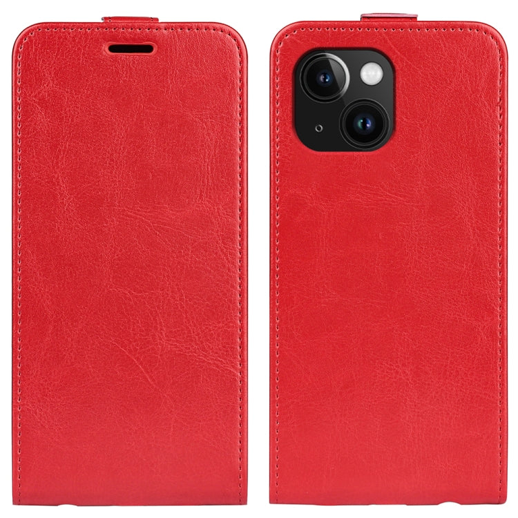 R64 Texture Single Vertical Flip Leather Phone Case, For iPhone 16 Pro, For iPhone 16 Plus, For iPhone 16, For iPhone 15 Pro Max, For iPhone 15 Pro, For iPhone 15 Plus