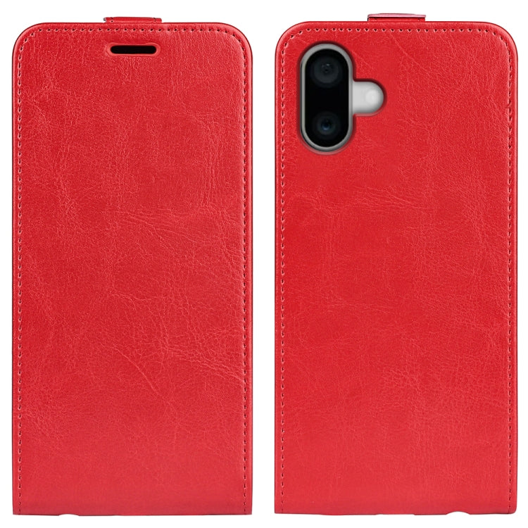 R64 Texture Single Vertical Flip Leather Phone Case, For iPhone 16 Pro, For iPhone 16 Plus, For iPhone 16, For iPhone 15 Pro Max, For iPhone 15 Pro, For iPhone 15 Plus