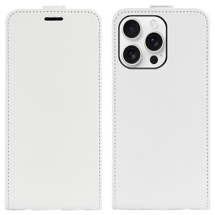 R64 Texture Single Vertical Flip Leather Phone Case, For iPhone 17e / 16e, For iPhone 17 Pro Max, For iPhone 17 Pro, For iPhone 17, For iPhone Air, For iPhone 16 Pro Max