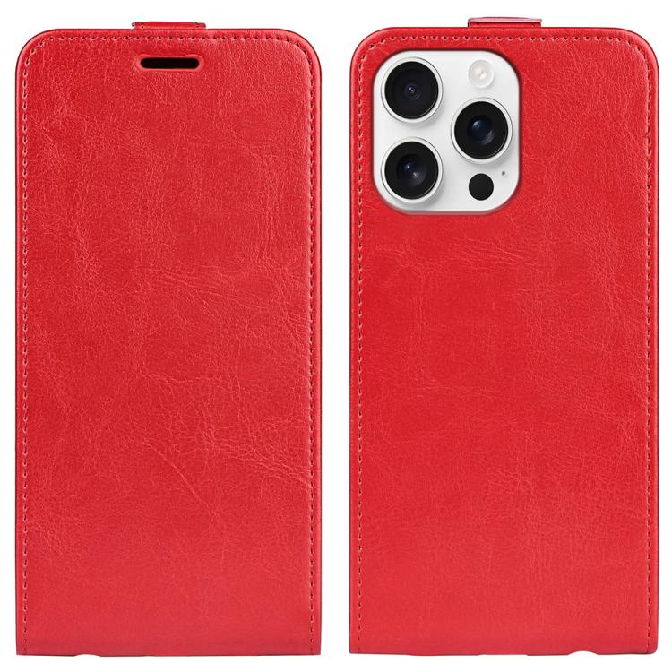 R64 Texture Single Vertical Flip Leather Phone Case, For iPhone 17e / 16e, For iPhone 17 Pro Max, For iPhone 17 Pro, For iPhone 17, For iPhone Air, For iPhone 16 Pro Max