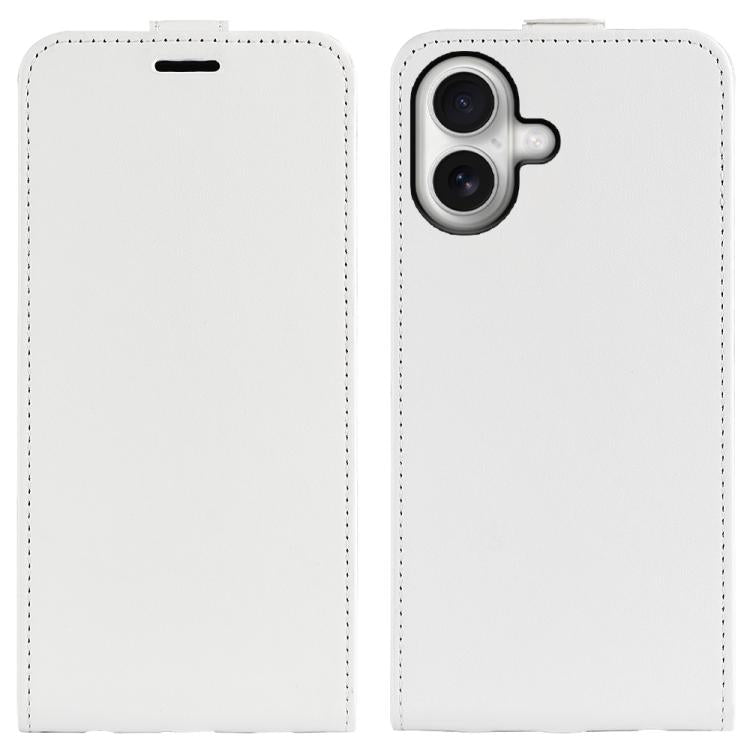 R64 Texture Single Vertical Flip Leather Phone Case, For iPhone 17e / 16e, For iPhone 17 Pro Max, For iPhone 17 Pro, For iPhone 17, For iPhone Air, For iPhone 16 Pro Max