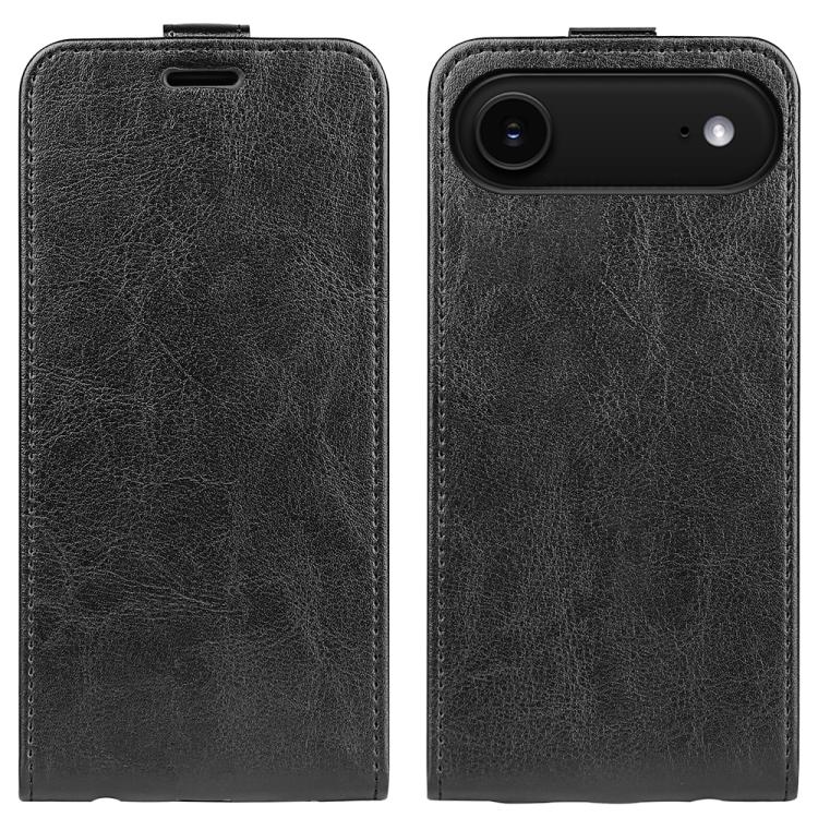 R64 Texture Single Vertical Flip Leather Phone Case, For iPhone 17e / 16e, For iPhone 17 Pro Max, For iPhone 17 Pro, For iPhone 17, For iPhone Air, For iPhone 16 Pro Max