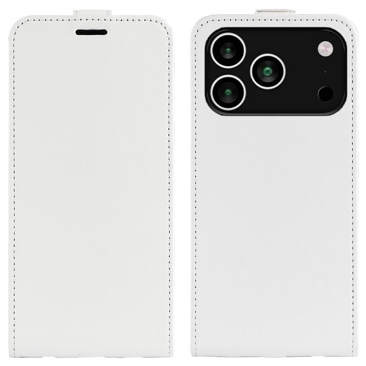 R64 Texture Single Vertical Flip Leather Phone Case, For iPhone 17e / 16e, For iPhone 17 Pro Max, For iPhone 17 Pro, For iPhone 17, For iPhone Air, For iPhone 16 Pro Max
