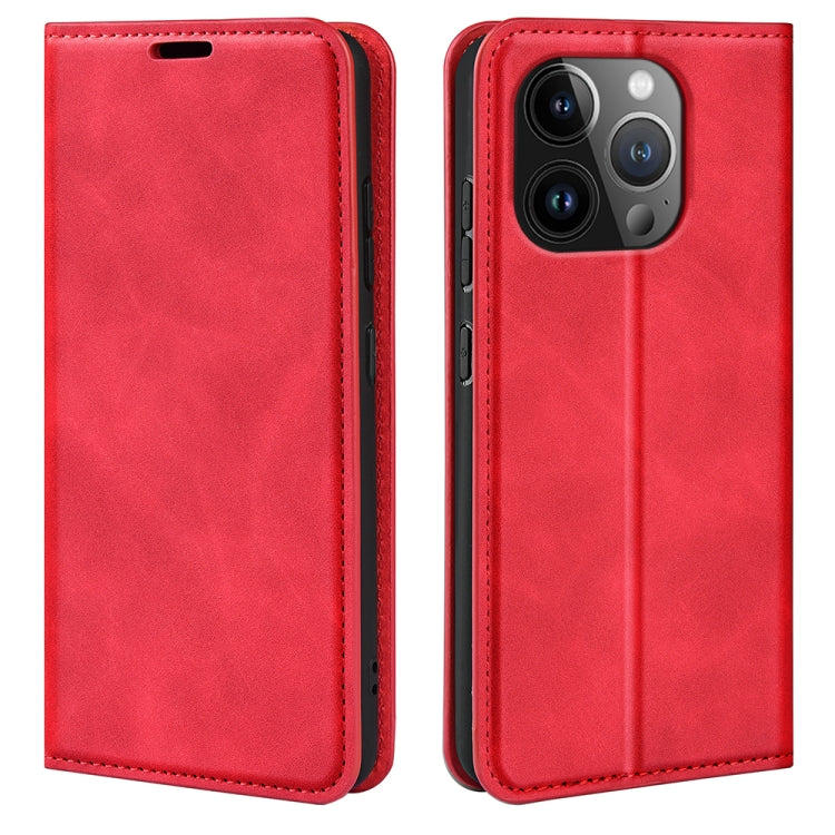 Retro-skin Magnetic Suction Leather Phone Case, For iPhone 16, For iPhone 15 Pro Max, For iPhone 15 Pro, For iPhone 15 Plus