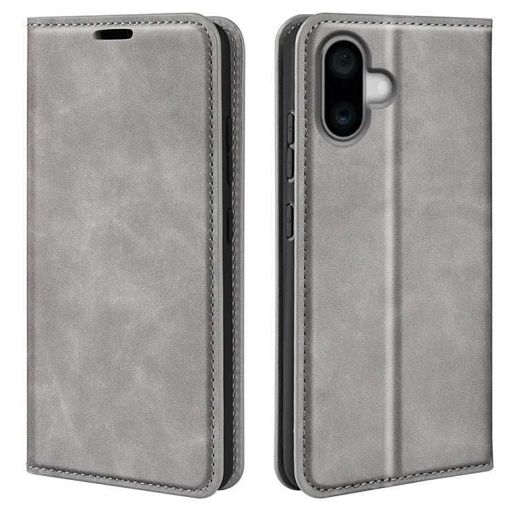 Retro-skin Magnetic Suction Leather Phone Case, For iPhone Air, For iPhone 16 Pro Max, For iPhone 16 Pro, For iPhone 16 Plus