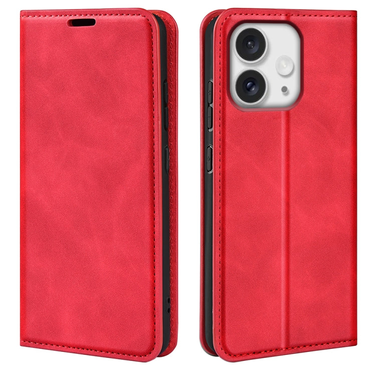 Retro-skin Magnetic Suction Leather Phone Case, For iPhone Air, For iPhone 16 Pro Max, For iPhone 16 Pro, For iPhone 16 Plus