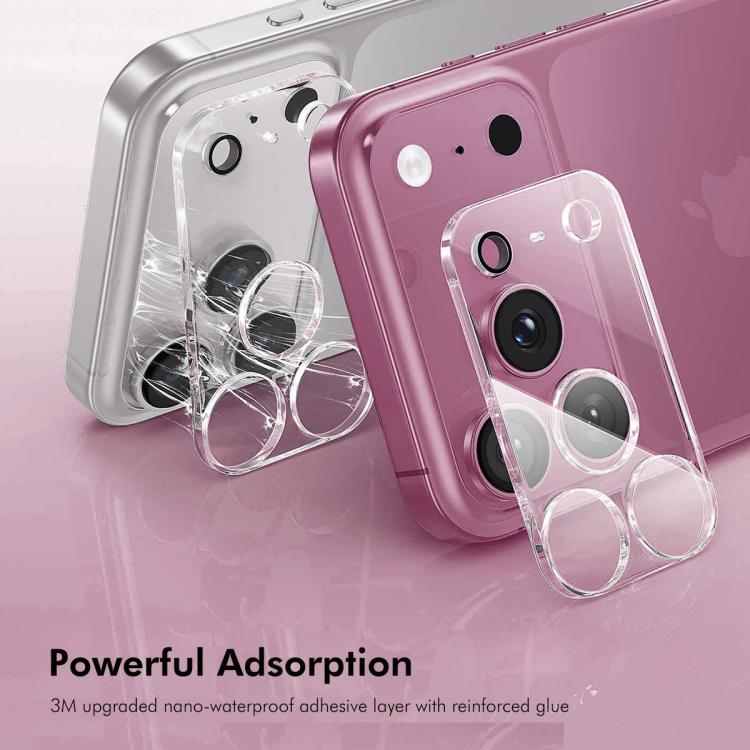 2pcs ENKAY Hat-Prince 9H Rear Camera Lens Tempered Glass Film, For iPhone 17e / 16e, For iPhone 17 Pro Max, For iPhone 17 Pro, For iPhone 17, For iPhone Air, For iPhone 16 Pro / 16 Pro Max, For iPhone 16 / 16 Plus, For iPhone 15 Pro / 15 Pro Max       ...
