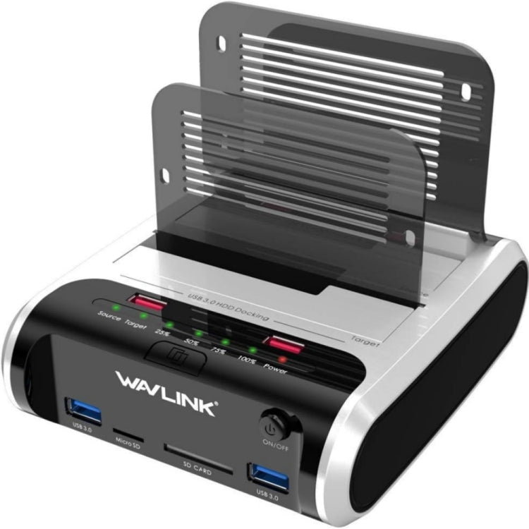 Wavlink ST336A SSD HDD Fast Offline Clone SATA  USB 3.0 External Hard Drive Case, ST336A