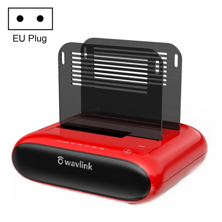 Wavlink ST341U Dual Bay External Hard Drive Docking Station Support Offline Clone Function, ST341U