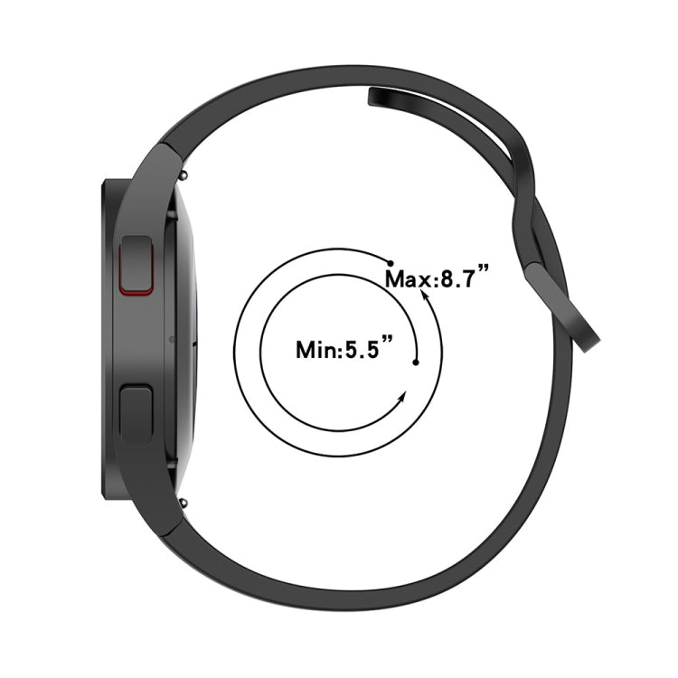 JUNSUNMAY Silicone Adjustable Strap + Full Coverage PMMA Screen Protector Kit, For Samsung Galaxy Watch6 40mm