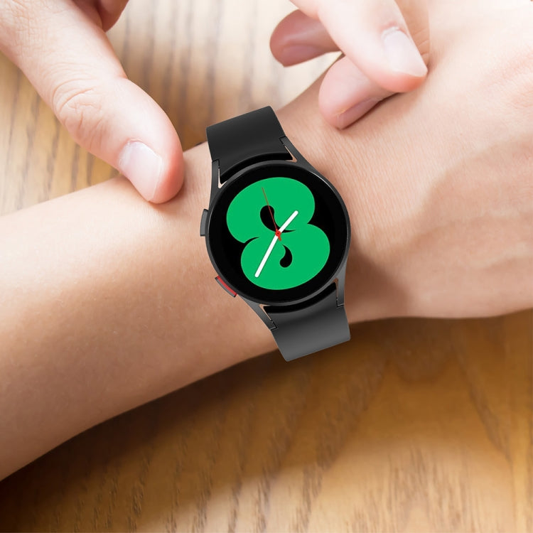 JUNSUNMAY Silicone Adjustable Strap + Full Coverage PMMA Screen Protector Kit, For Samsung Galaxy Watch5 40mm