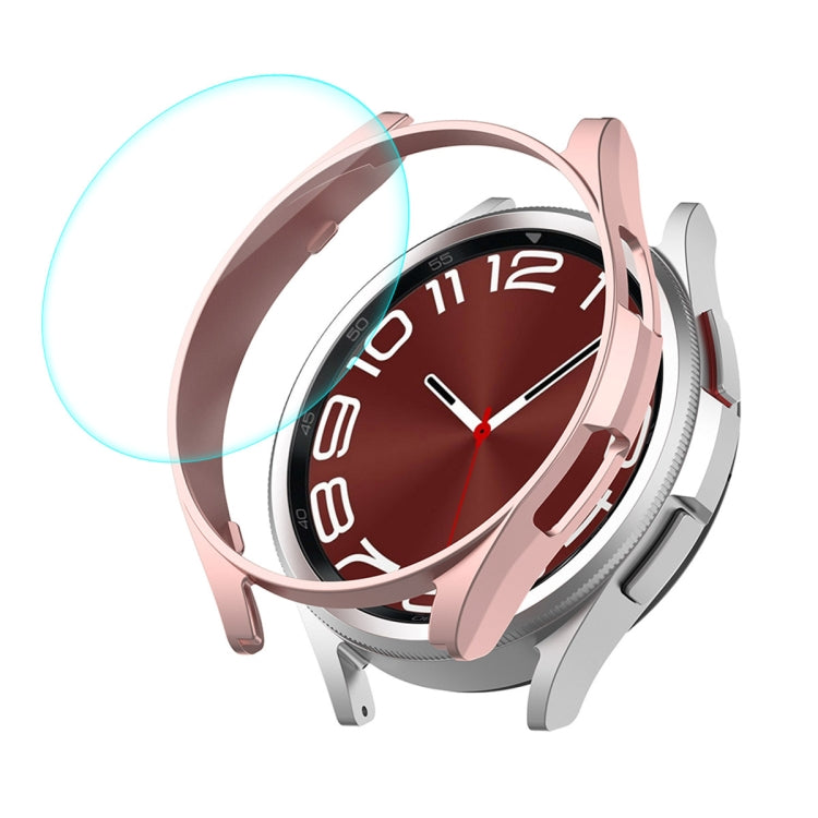ENKAY Hat-Prince Electroplated Hard PC Case + 0.2mm 9H Glass Screen Protector, For Samsung Galaxy Watch6 Classic 47mm, For Samsung Galaxy Watch6 44mm, For Samsung Galaxy Watch6 40mm
