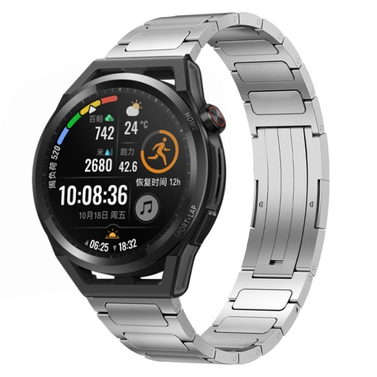 22mm I-Shaped Titanium Alloy Watch Band, For Honor Watch GS 3, For Huawei Watch GT3 46mm, For Huawei Watch GT Runner, For Huawei Watch 3 Pro, For Huawei Watch 3, For Huawei GT2 Pro, For Huawei GT2 46mm