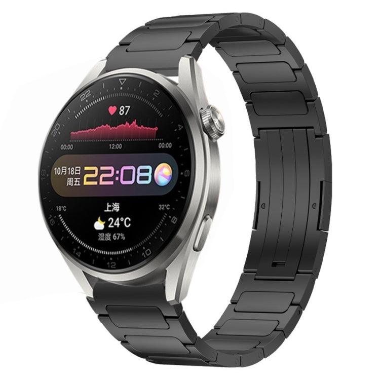 22mm I-Shaped Titanium Alloy Watch Band, For Honor Watch GS 3, For Huawei Watch GT3 46mm, For Huawei Watch GT Runner, For Huawei Watch 3 Pro, For Huawei Watch 3, For Huawei GT2 Pro, For Huawei GT2 46mm