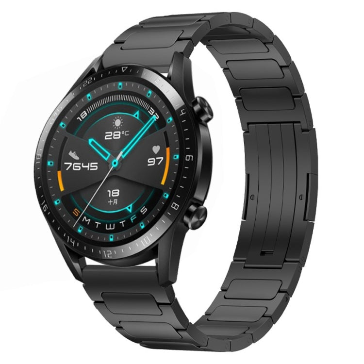 22mm I-Shaped Titanium Alloy Watch Band, For Honor Watch GS 3, For Huawei Watch GT3 46mm, For Huawei Watch GT Runner, For Huawei Watch 3 Pro, For Huawei Watch 3, For Huawei GT2 Pro, For Huawei GT2 46mm