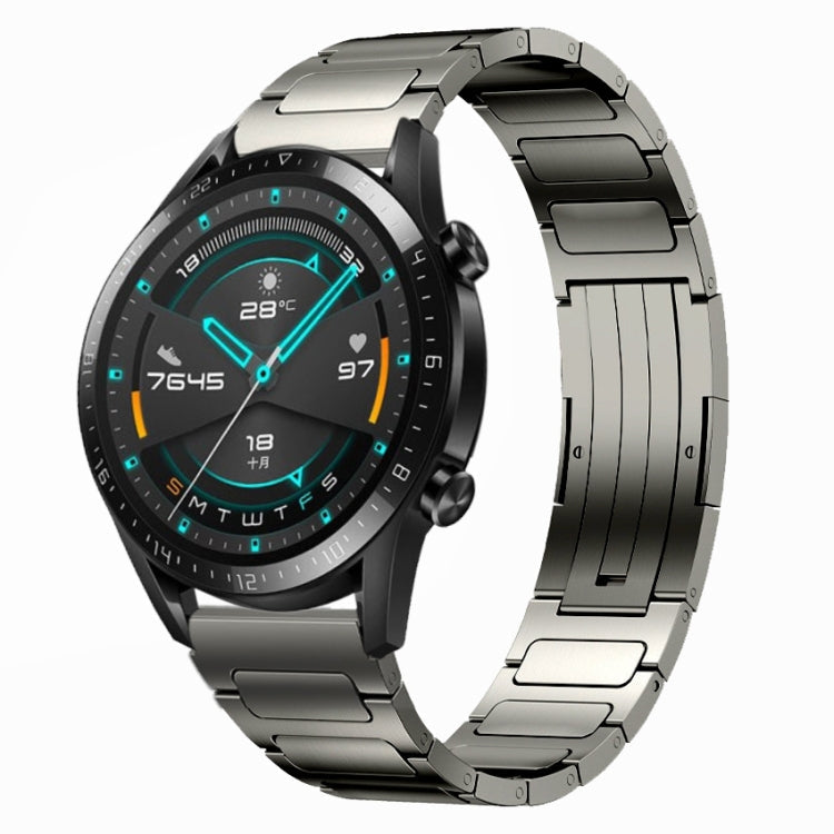 22mm I-Shaped Titanium Alloy Watch Band, For Honor Watch GS 3, For Huawei Watch GT3 46mm, For Huawei Watch GT Runner, For Huawei Watch 3 Pro, For Huawei Watch 3, For Huawei GT2 Pro, For Huawei GT2 46mm