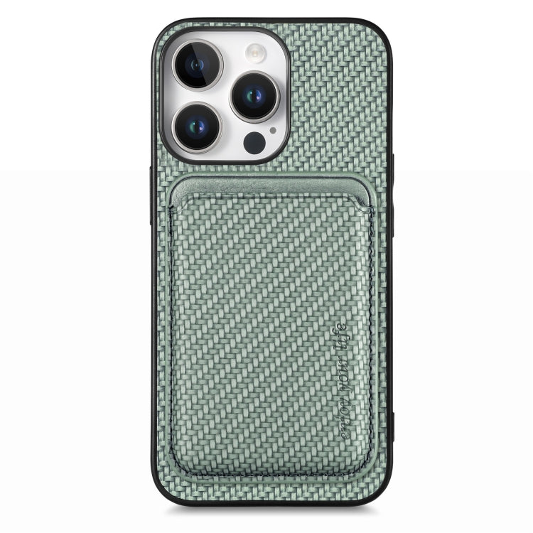 Carbon Fiber Leather Card Magsafe Phone Case, For iPhone Air, For iPhone 16 Pro Max, For iPhone 16 Pro, For iPhone 16 Plus
