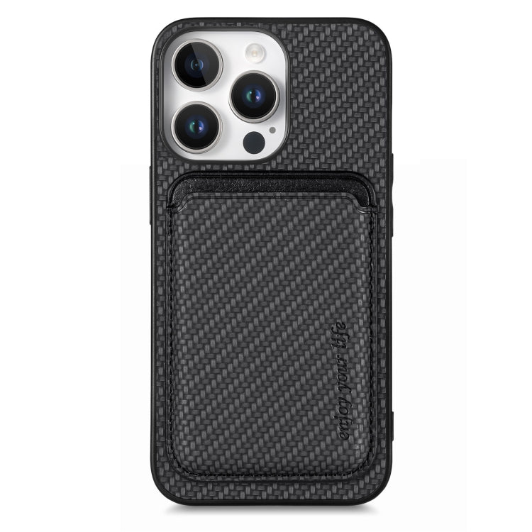 Carbon Fiber Leather Card Magsafe Phone Case, For iPhone Air, For iPhone 16 Pro Max, For iPhone 16 Pro, For iPhone 16 Plus