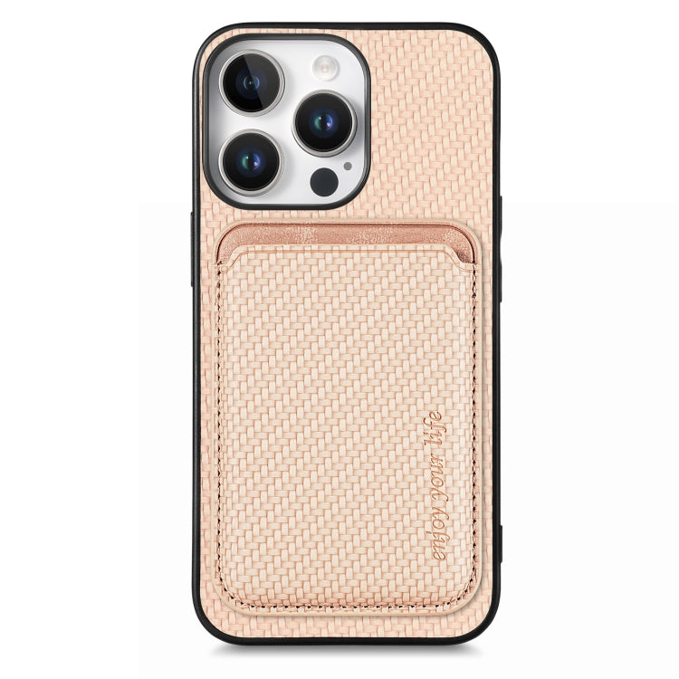 Carbon Fiber Leather Card Magsafe Phone Case, For iPhone Air, For iPhone 16 Pro Max, For iPhone 16 Pro, For iPhone 16 Plus