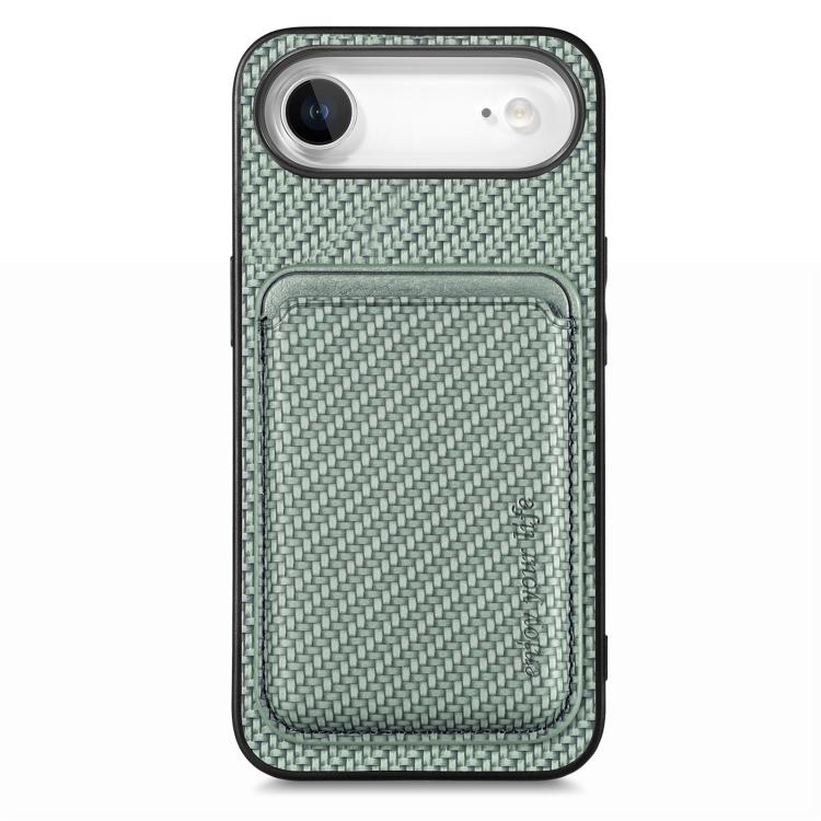 Carbon Fiber Leather Card Magsafe Phone Case, For iPhone Air, For iPhone 16 Pro Max, For iPhone 16 Pro, For iPhone 16 Plus