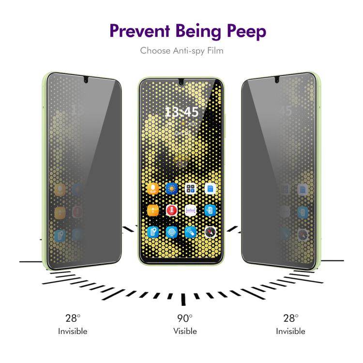 ENKAY Hat-Prince 28 Degree Anti-peeping Privacy Tempered Glass Film, For Samsung Galaxy F16 / M16, For Samsung Galaxy F06 / M06, For Samsung Galaxy A36 / A56, For Samsung Galaxy F15 / M15, For Samsung Galaxy A15 4G / 5G, For Samsung Galaxy A05 / A05s  ...