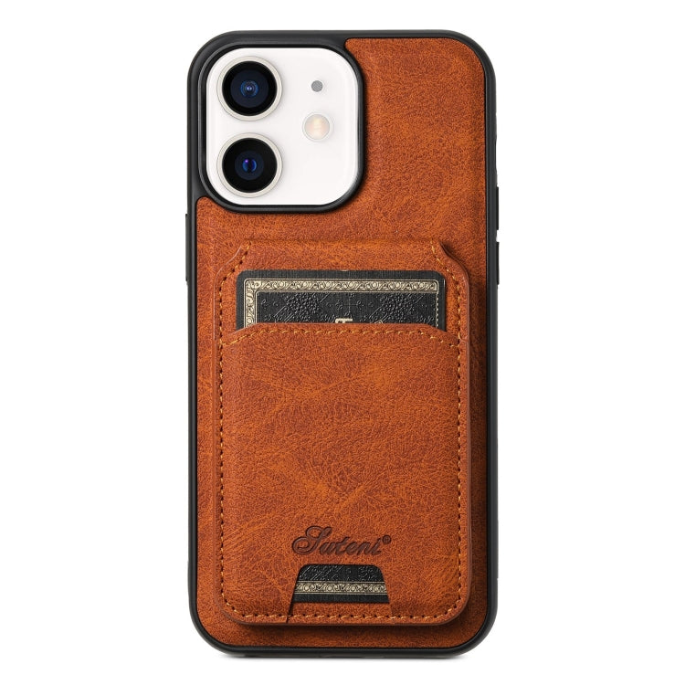 Suteni H16 Litchi Texture Leather Detachable Wallet Back Phone Case, For iPhone 14 Pro Max, For iPhone 13 Pro Max, For iPhone 13 Pro, For iPhone 13, For iPhone 12, For iPhone 12 Pro Max