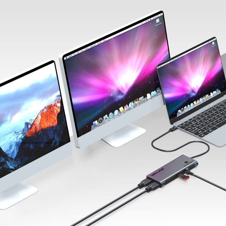 WAVLINK WL-UTD05 Multi-Function 4-in-1 Extender Type-C to DP Thunderbolt 3 Connector 4K Transfer, WL-UTD05