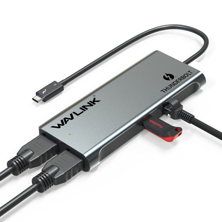 WAVLINK WL-UTD05 Multi-Function 4-in-1 Extender Type-C to DP Thunderbolt 3 Connector 4K Transfer, WL-UTD05