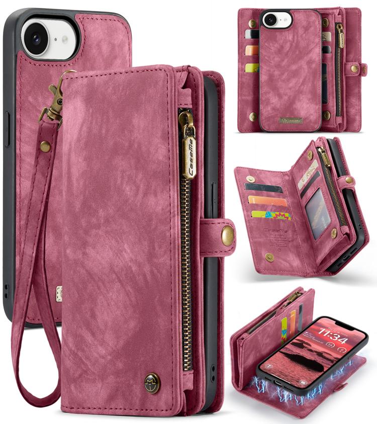 CaseMe 008 Detachable Multifunctional Leather Phone Case, For iPhone 17e / 16e, For iPhone 17 Pro Max, For iPhone 17 Pro, For iPhone 17
