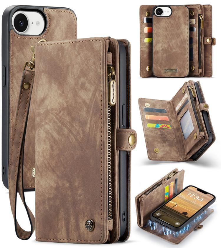 CaseMe 008 Detachable Multifunctional Leather Phone Case, For iPhone 17e / 16e, For iPhone 17 Pro Max, For iPhone 17 Pro, For iPhone 17